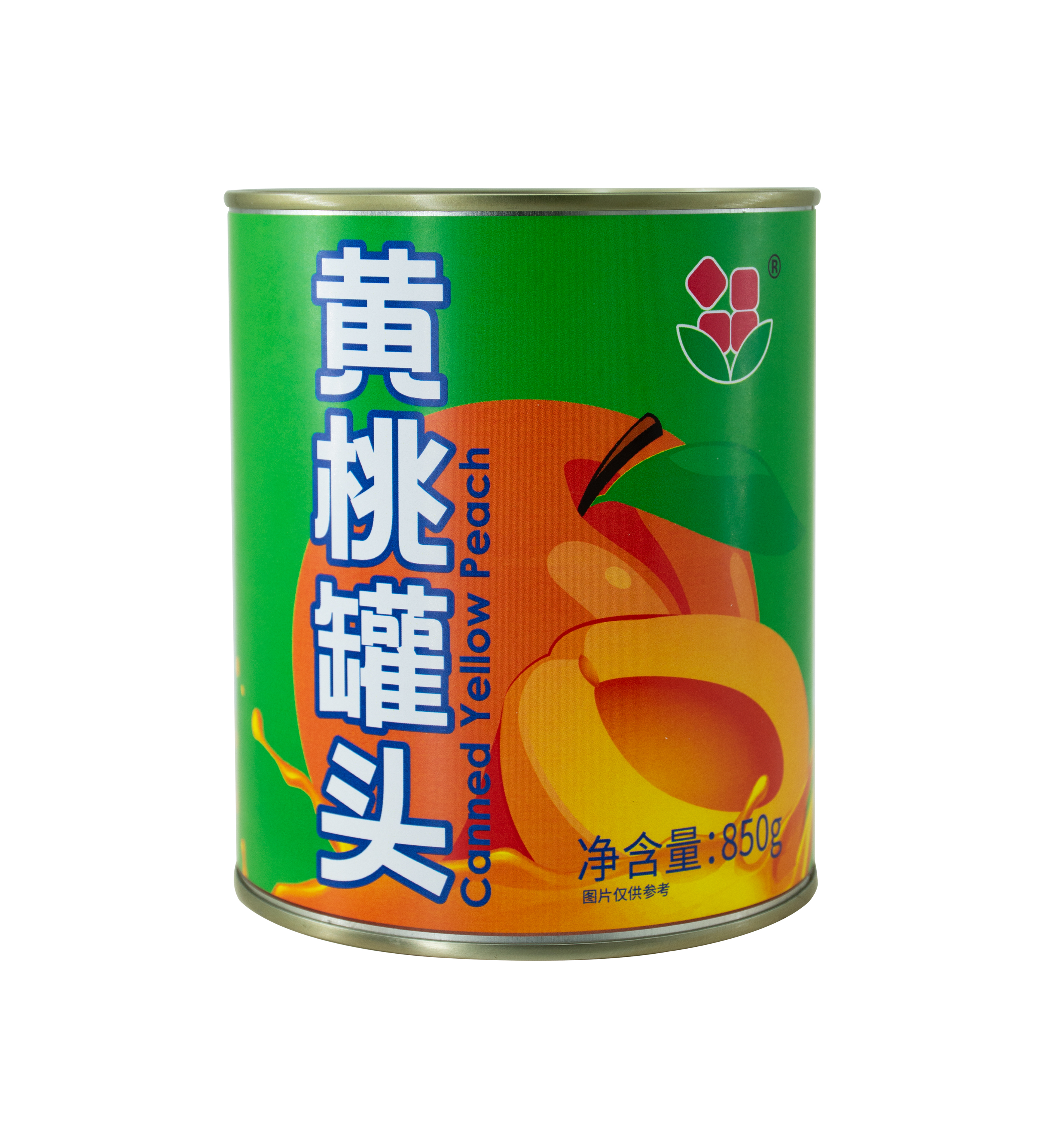 Canned yellow peach